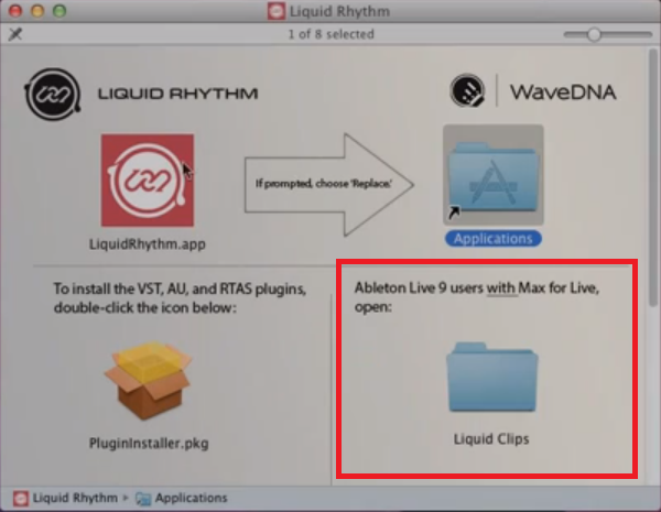 Mac Installing the Liquid Rhythm for Max for Live