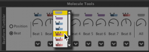 BeatForm Tumbler Dropdown menu