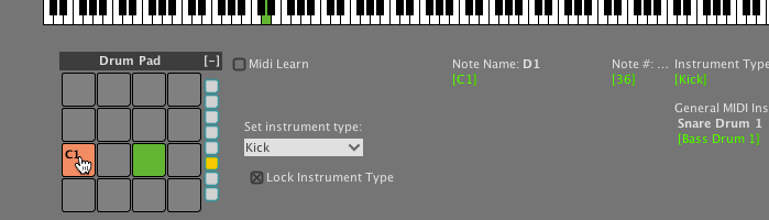 Liquid Rhythm Instrument Editor Piano Roll