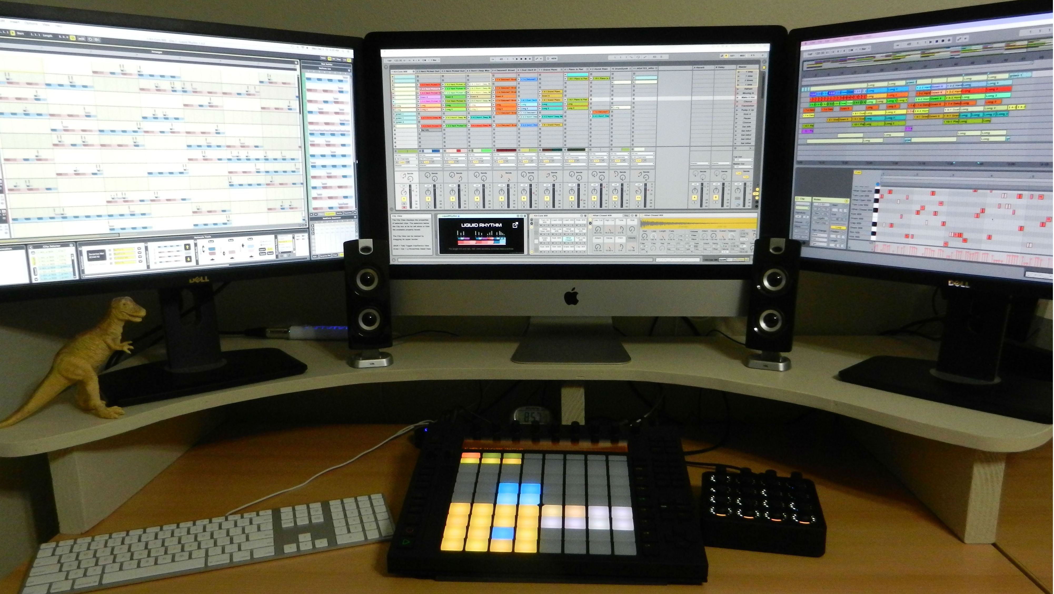 Workstation of Liquid Rhythm user Yancey Grantham