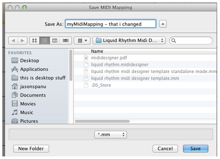 Midi mapping